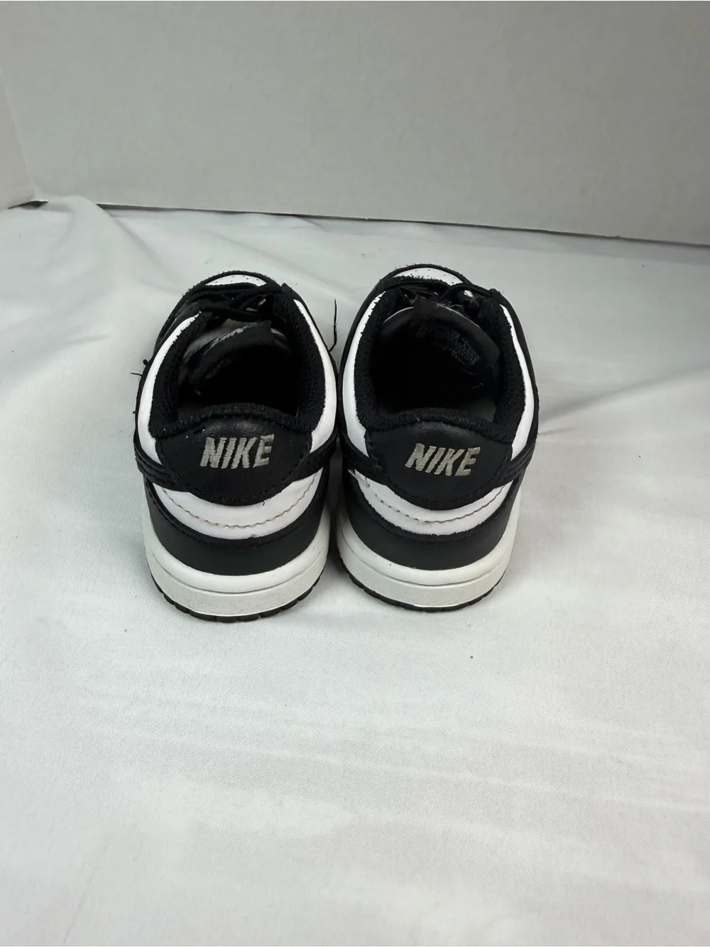 Nike Dunk Low Toddler Size 6C Black White Panda Leather Shoes Sneakers - Picture 3 of 9